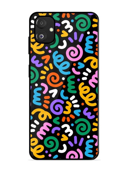 Colorful Seamless Vector Glossy Metal Phone Cover for Samsung Galaxy F14 (5G) Zapvi