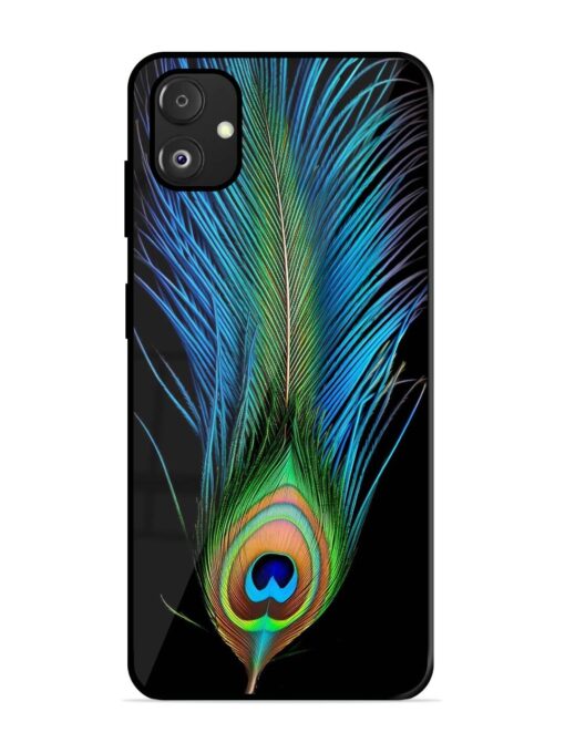 Peacock Feather Glossy Metal TPU Phone Cover for Samsung Galaxy F14 (5G) Zapvi