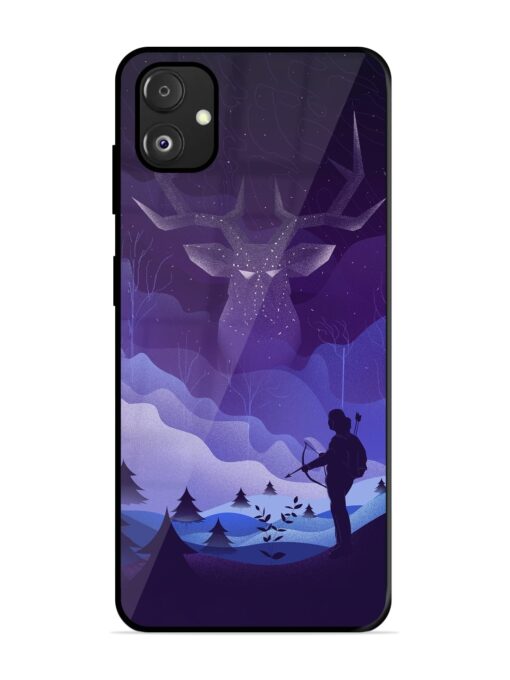 Deer Forest River Glossy Metal Phone Cover for Samsung Galaxy F14 (5G) Zapvi