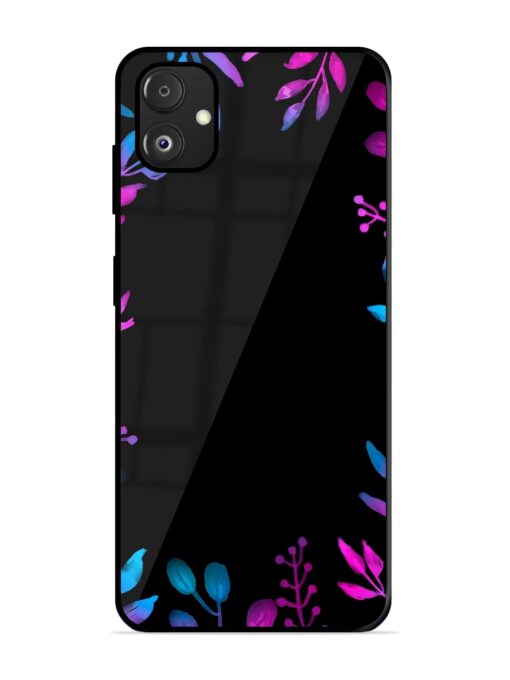 Flower Pattern Watercolor Glossy Metal Phone Cover for Samsung Galaxy F14 (5G) Zapvi