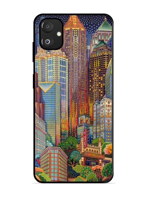 Cityscapes Art Glossy Metal Phone Cover for Samsung Galaxy F14 (5G) Zapvi