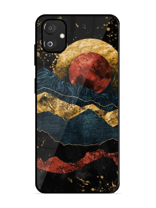 Gold Painting View Glossy Metal Phone Cover for Samsung Galaxy F14 (5G)