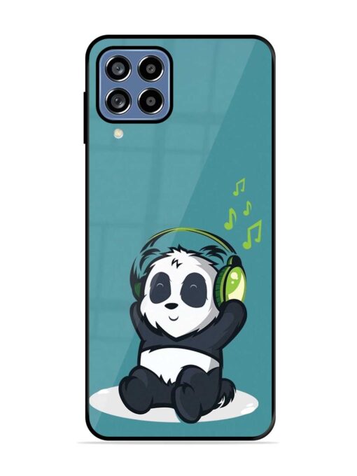 Music Panda Glossy Metal Phone Cover for Samsung Galaxy F22