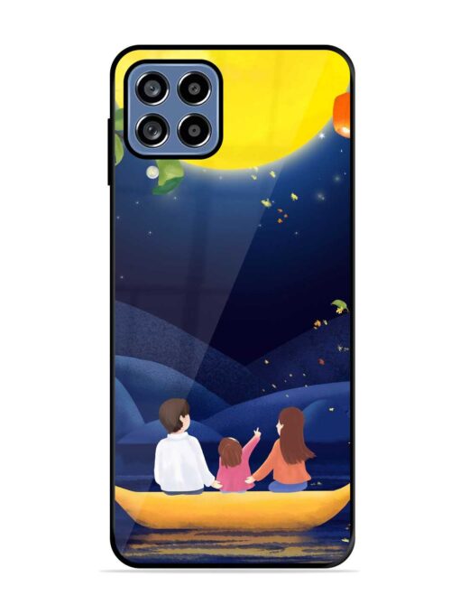 Happy Family And Beautiful View Glossy Metal Phone Cover for Samsung Galaxy F22