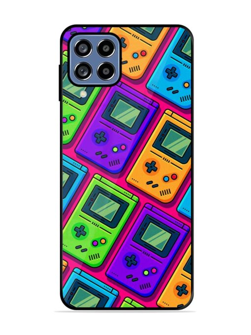 Game Seamless Pattern Glossy Metal Phone Cover for Samsung Galaxy F22