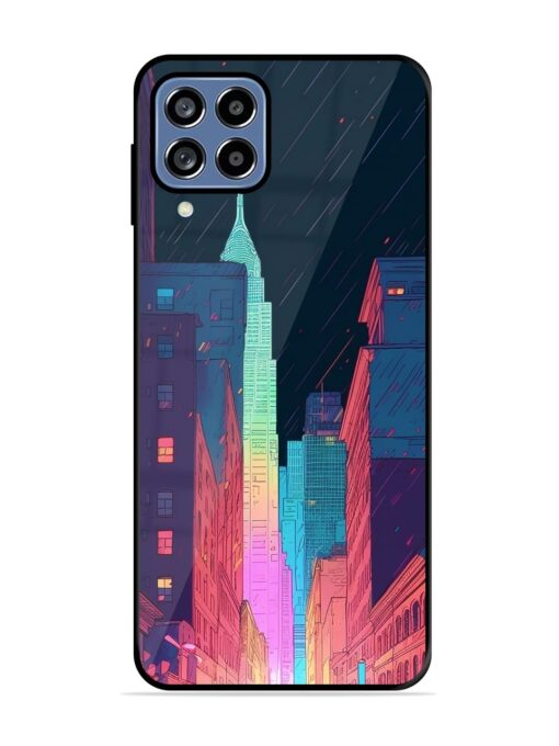 Minimal City Art Glossy Metal Phone Cover for Samsung Galaxy F22