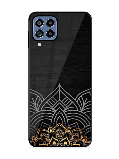 Decorative Golden Pattern Glossy Metal Phone Cover for Samsung Galaxy F22