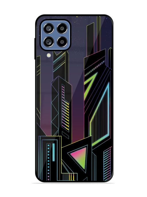 Neon Dreamscape Glossy Metal Phone Cover for Samsung Galaxy F22