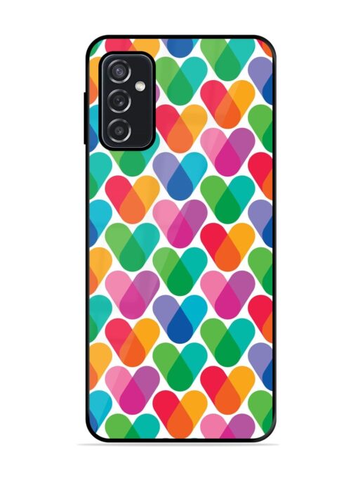 Overlapping Colors Colorful Glossy Metal TPU Phone Cover for Samsung Galaxy F23 (5G)