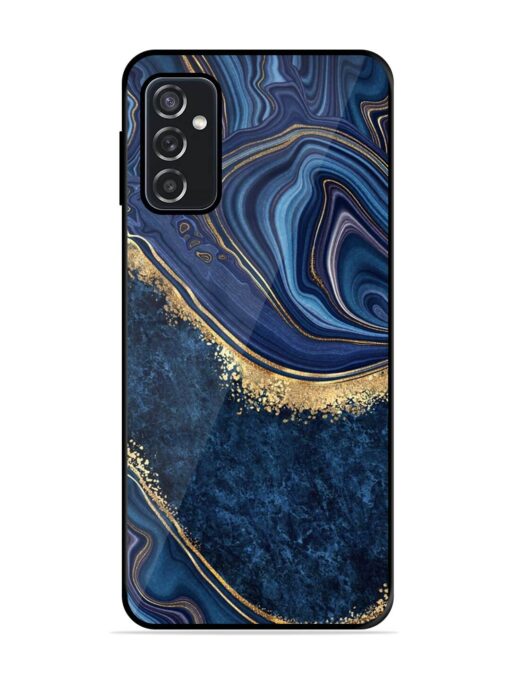 Abstract Background Blue Glossy Metal TPU Phone Cover for Samsung Galaxy F23 (5G) Zapvi