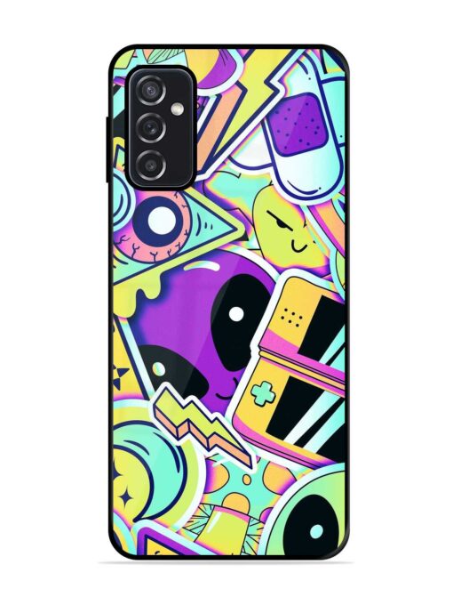 Scratch Art Glossy Metal Phone Cover for Samsung Galaxy F23 (5G)