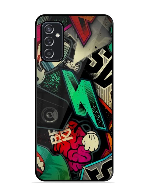 Graffiti Art Glossy Metal Phone Cover for Samsung Galaxy F23 (5G)