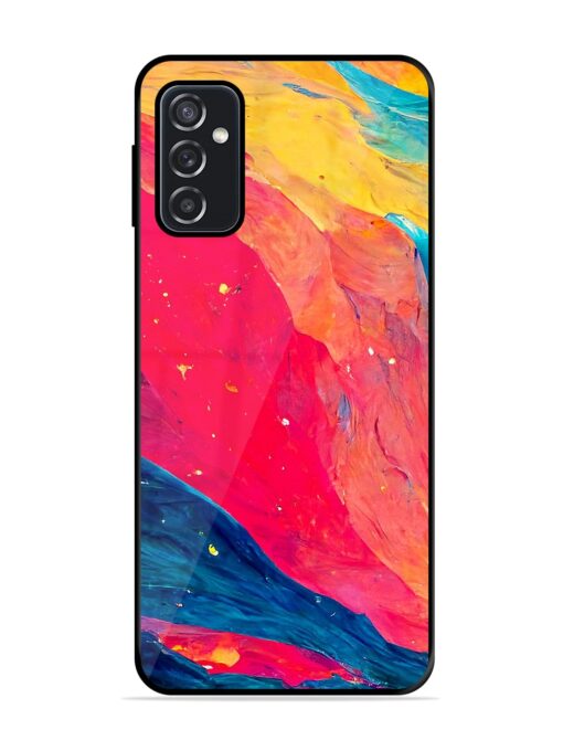 Starry Night Glossy Metal Phone Cover for Samsung Galaxy F23 (5G)