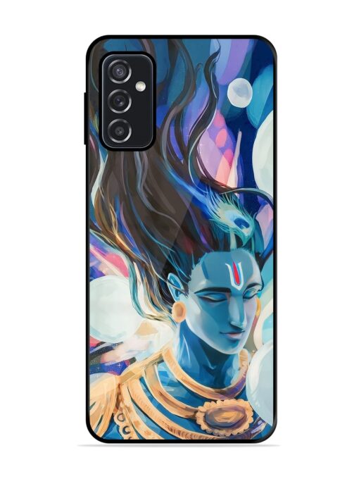 Bhagwan Sri Krishna Glossy Metal Phone Cover for Samsung Galaxy F23 (5G) Zapvi