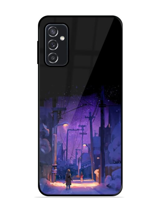 Winter Anime Art Glossy Metal Phone Cover for Samsung Galaxy F23 (5G)