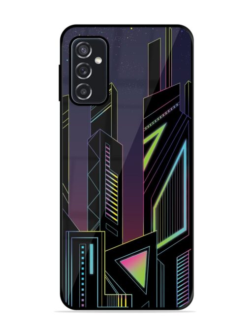 Neon Dreamscape Glossy Metal Phone Cover for Samsung Galaxy F23 (5G)