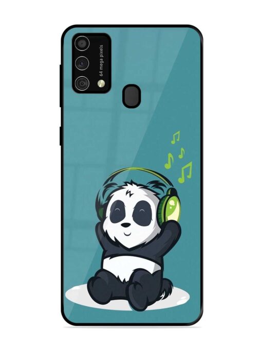 Music Panda Glossy Metal Phone Cover for Samsung Galaxy F41