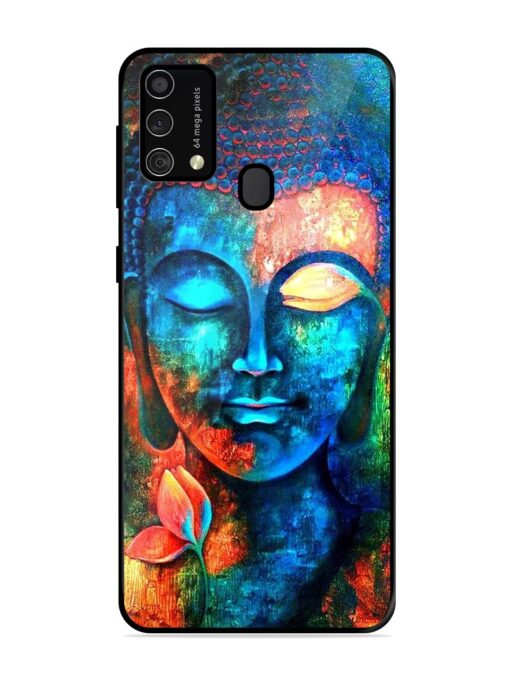 Buddha Painting Glossy Metal Phone Cover for Samsung Galaxy F41 Zapvi