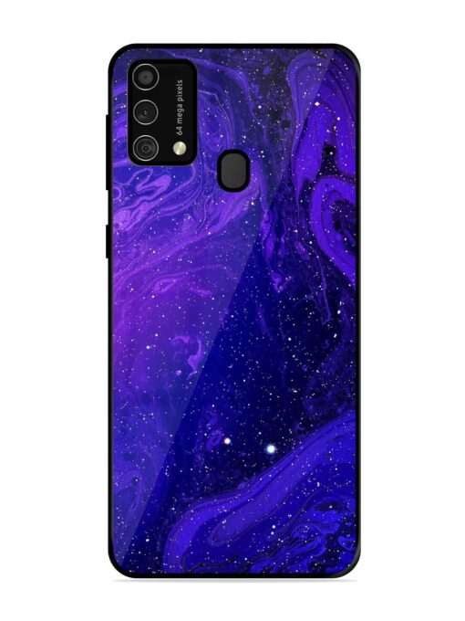 Galaxy Acrylic Abstract Art Glossy Metal Phone Cover for Samsung Galaxy F41 Zapvi