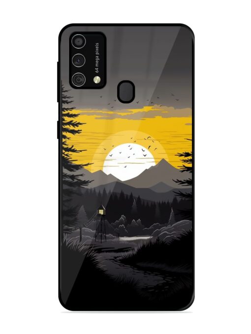 Sunset Vector Glossy Metal Phone Cover for Samsung Galaxy F41 Zapvi