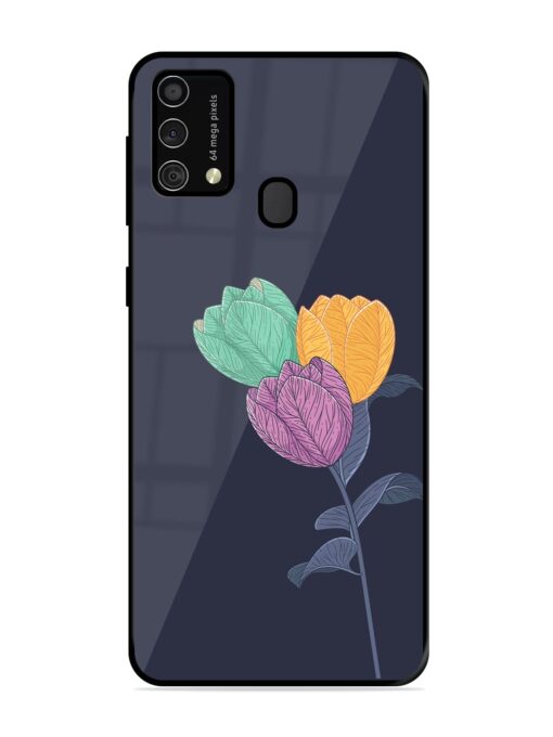 Flower Vector Glossy Metal Phone Cover for Samsung Galaxy F41 Zapvi