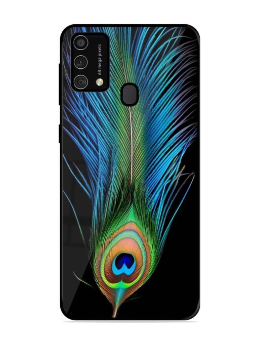 Peacock Feather Glossy Metal TPU Phone Cover for Samsung Galaxy F41