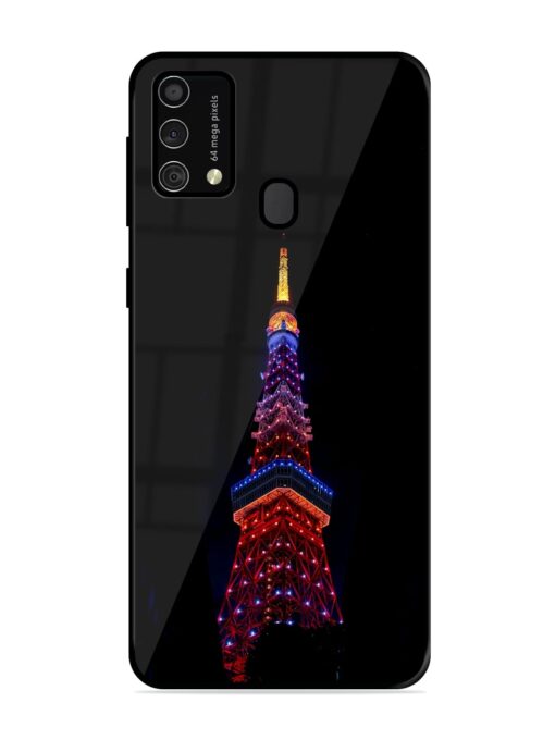 Eiffel Tower Night View Glossy Metal Phone Cover for Samsung Galaxy F41 Zapvi