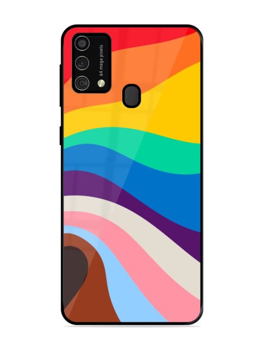 Minimal Pride Art Glossy Metal Phone Cover for Samsung Galaxy F41