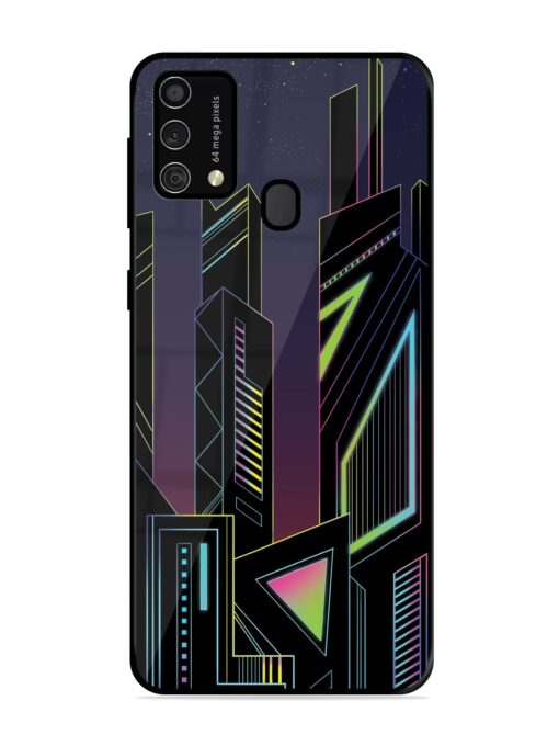 Neon Dreamscape Glossy Metal Phone Cover for Samsung Galaxy F41 Zapvi