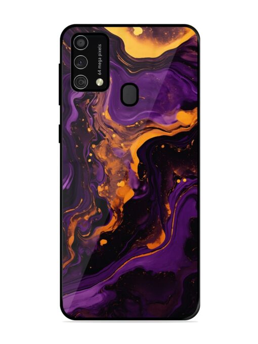 Painting Of A Purple Glossy Metal Phone Cover for Samsung Galaxy F41 Zapvi