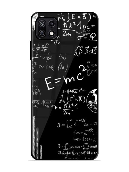 E=Mc2 Mass?Energy Equivalence Glossy Metal Phone Cover for Samsung Galaxy F42 (5G) Zapvi