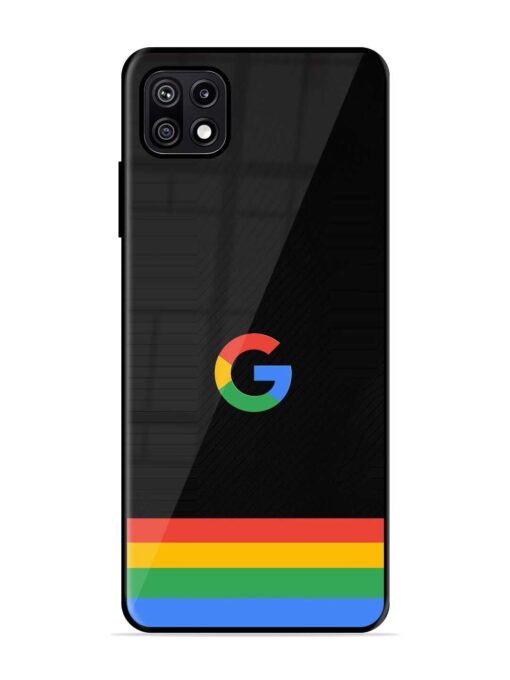 Google Logo Art Glossy Metal Phone Cover for Samsung Galaxy F42 (5G) Zapvi