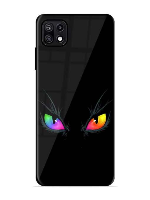 Cat Eyes Glossy Metal Phone Cover for Samsung Galaxy F42 (5G) Zapvi