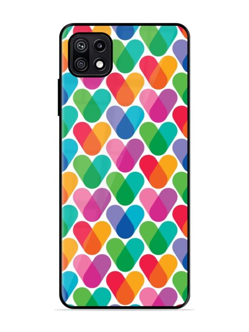 Overlapping Colors Colorful Glossy Metal TPU Phone Cover for Samsung Galaxy F42 (5G) Zapvi