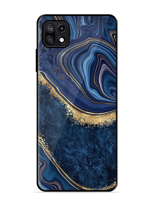 Abstract Background Blue Glossy Metal TPU Phone Cover for Samsung Galaxy F42 (5G) Zapvi