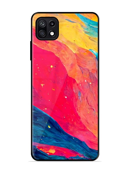 Starry Night Glossy Metal Phone Cover for Samsung Galaxy F42 (5G) Zapvi