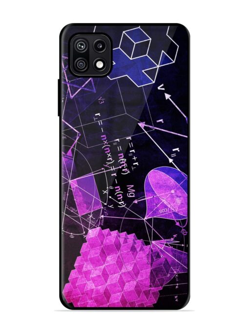 Math Physics Formula Art Glossy Metal Phone Cover for Samsung Galaxy F42 (5G)