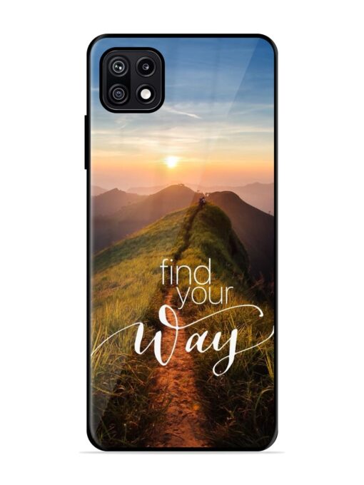 Find Your Way Glossy Metal Phone Cover for Samsung Galaxy F42 (5G)