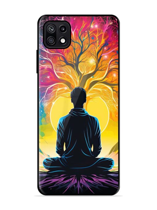 Mind Colourful Glossy Metal Phone Cover for Samsung Galaxy F42 (5G) Zapvi