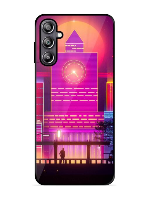 Clock Tower Glossy Metal TPU Phone Cover for Samsung Galaxy F54 (5G) Zapvi