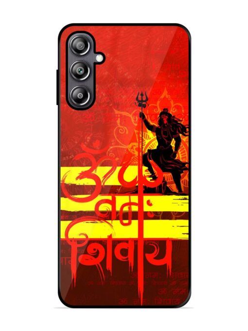 Illustration Lord Shiva Glossy Metal TPU Phone Cover for Samsung Galaxy F54 (5G)