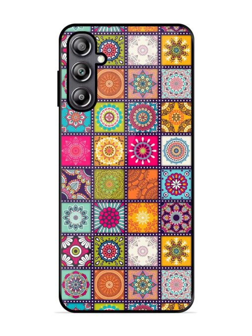 Seamless Pattern Vintage Glossy Metal Phone Cover for Samsung Galaxy F54 (5G) Zapvi