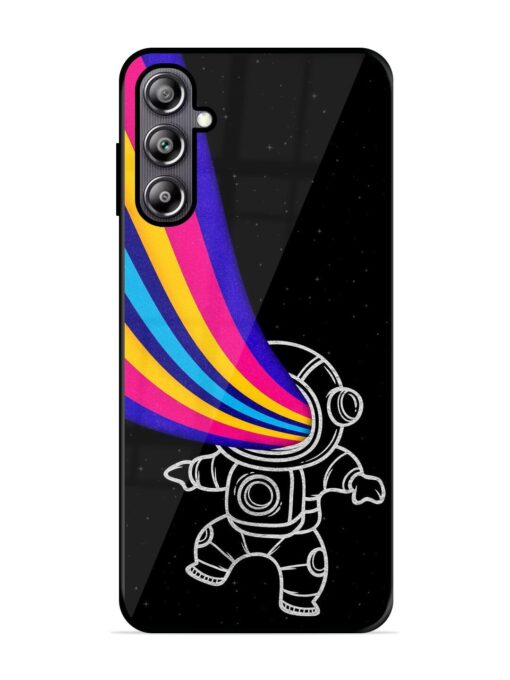 Astronaut Glossy Metal TPU Phone Cover for Samsung Galaxy F54 (5G) Zapvi