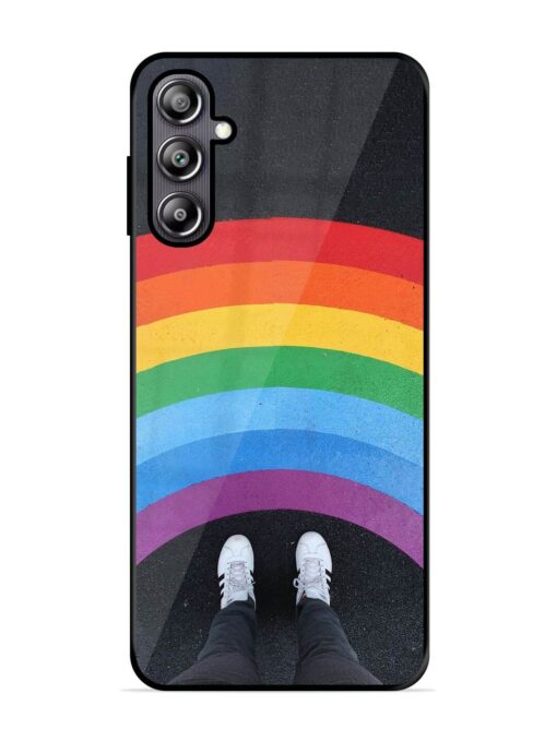 Legs Rainbow Glossy Metal TPU Phone Cover for Samsung Galaxy F54 (5G) Zapvi