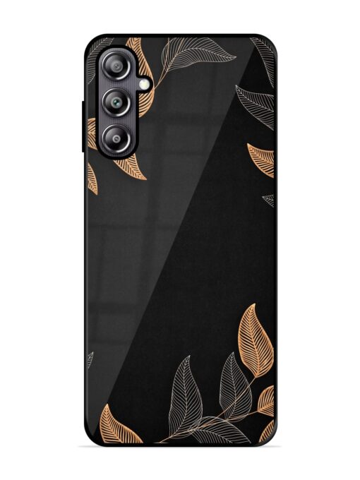 Foliage Art Glossy Metal Phone Cover for Samsung Galaxy F54 (5G) Zapvi