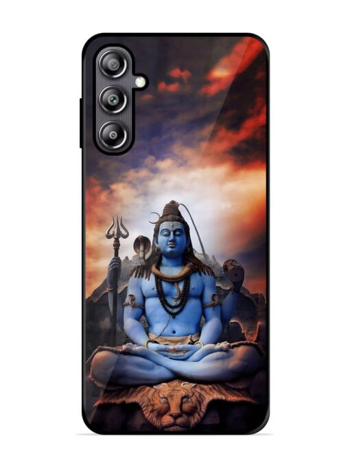 Jai Jai Shiv Glossy Metal Phone Cover for Samsung Galaxy F54 (5G) Zapvi