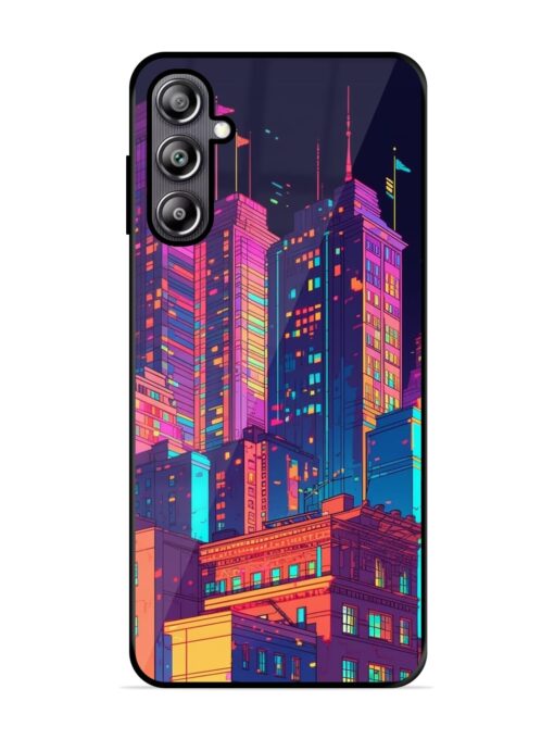 City View Glossy Metal Phone Cover for Samsung Galaxy F54 (5G)