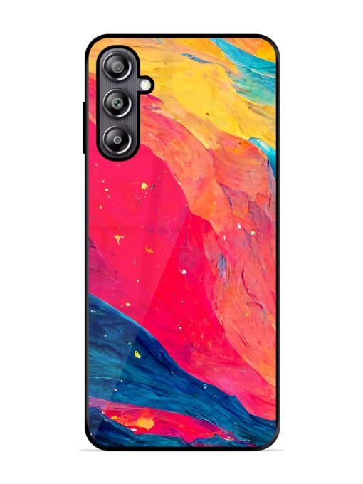 Starry Night Glossy Metal Phone Cover for Samsung Galaxy F54 (5G) Zapvi