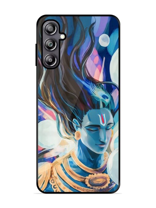 Bhagwan Sri Krishna Glossy Metal Phone Cover for Samsung Galaxy F54 (5G)