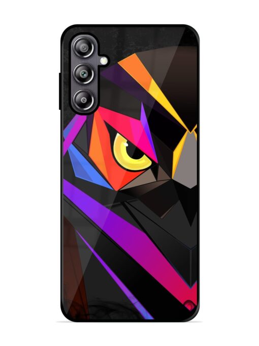 Wpap Owl Glossy Metal Phone Cover for Samsung Galaxy F54 (5G) Zapvi